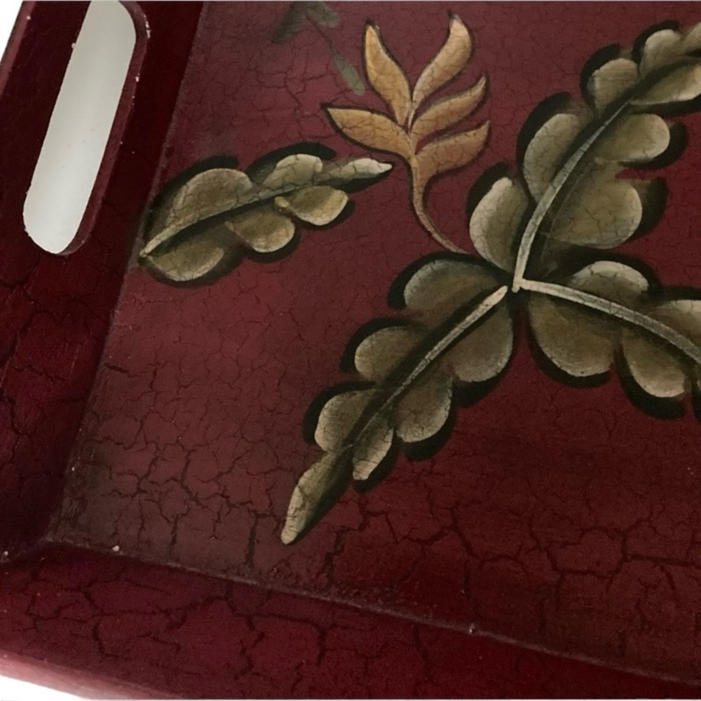 NWT Hand Painted Decorative Tray - Picture 3 of 9